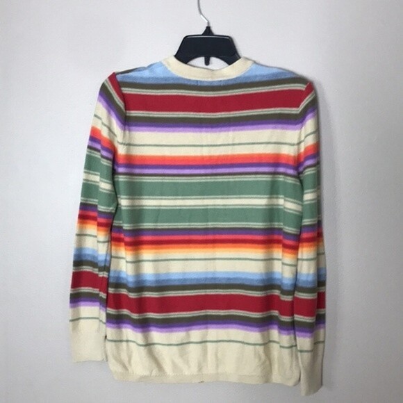 Chaps basketweave stitch lace up cotton top size medium - Picture 11 of 12